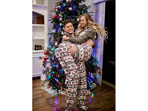 Iffei Men (XL) Family Christmas Pajamas Sets Pants