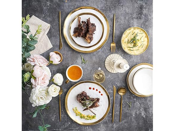 Stone Lain Modern Poreclain 16 Piece Dinnerware Set