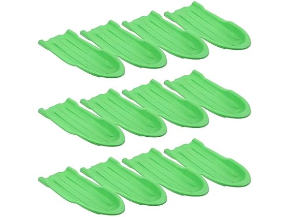 Superio Toboggan Snow Sled for Kids and Adults, 46"(Green), 12 PK