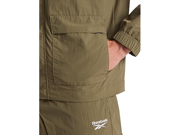 Reebok Men (M) Ri Utility Woven Jacket Army Green