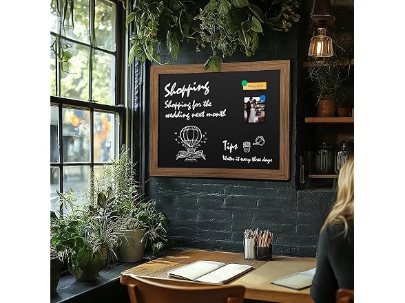 SHANTRA 36"x24" Magnetic Chalkboard -
