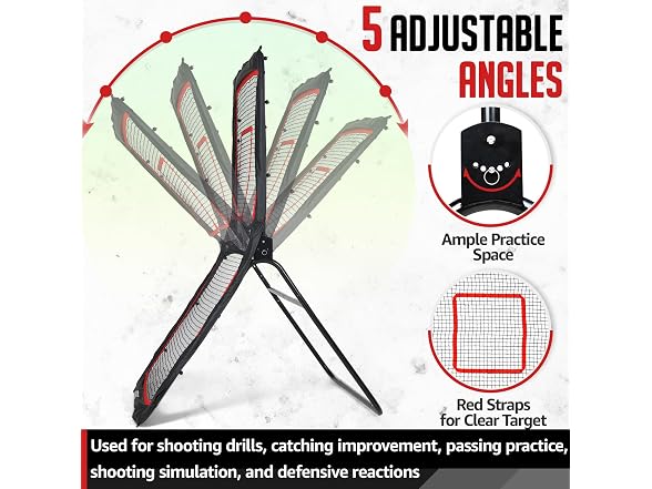 ZEALFEEL Lacrosse Rebounder 4x6FT