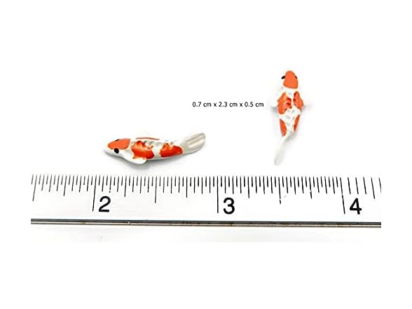 1shopforyou Lot of 12 Miniature Koi Fish