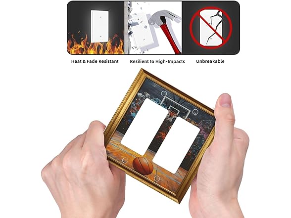 Vorchtax Decorative Art Light Switch Covers Basket
