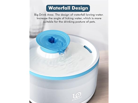 ZOKALEY Cat Water Fountain,Ultra Quiet