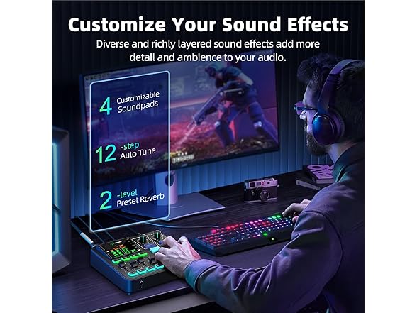 PUPGSIS Gaming Audio Mixer
