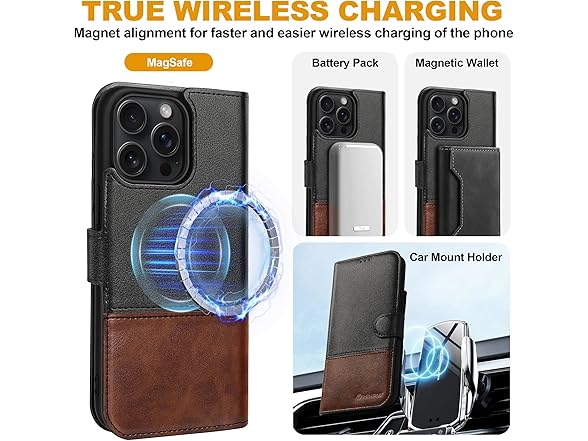 Hinpia Wallet Case for iPhone 15 Pro Max