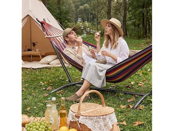 Everyfun Double Hammock with Stand, 2 Person
