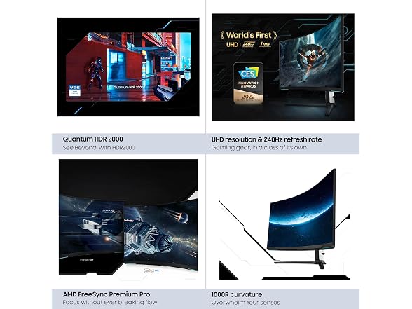 Samsung 32" Odyssey Neo G8 (G85NB) Curved Gaming Monitor