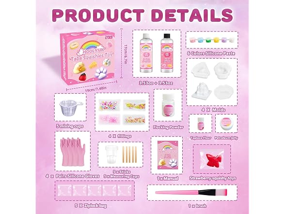HOOLYUK Taba Toy DIY Squishy Making Kit