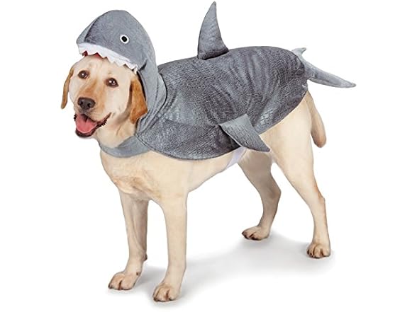Casual Canine Gray Shark Costume for Dogs, XS