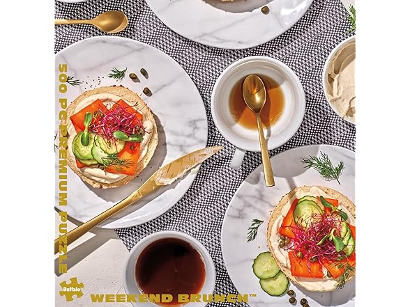 Gold - Weekend Brunch - 500 Piece Jigsaw Puzzle