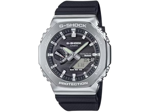 G-Shock Casio G-Steel Black Dial with Resin Strap Watch - GBM2100-1A