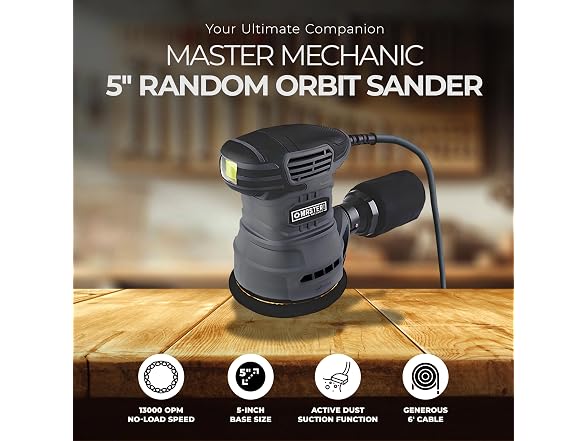 Master Mechanic S1B-JM-17 Random Orbital Sander