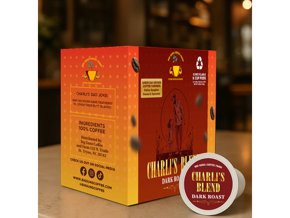 Big Guns Coffee K-Cups 48ct – Charli’s Blend