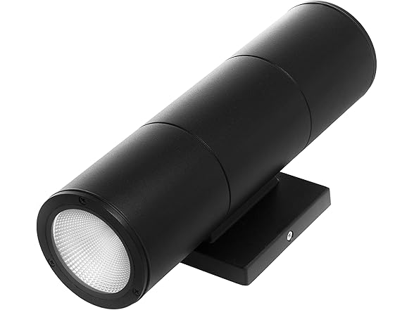 Home Zone 2PK LED Wall Sconce, Black