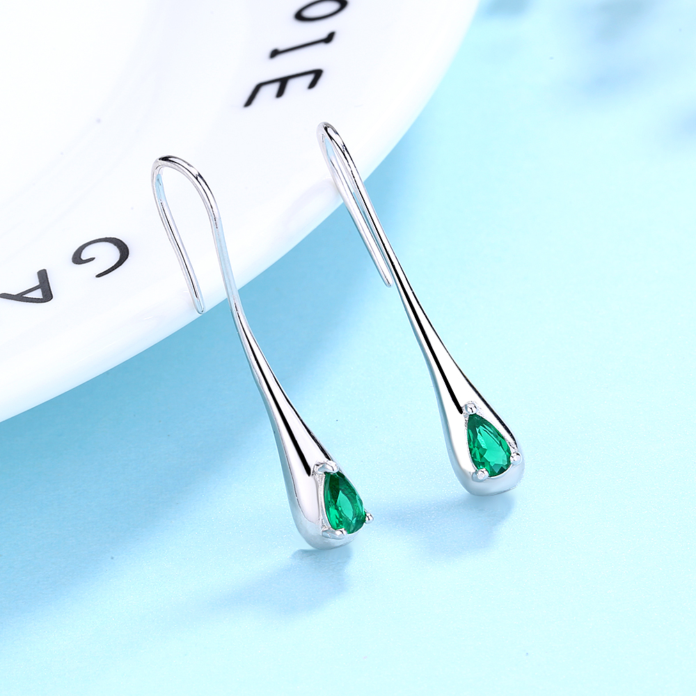 Sterling Silver Waterdrop Earrings - Gallery 6