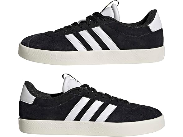 Adidas Womens VL Court 3.0 Sneakers - Black/White/Gold Metallic