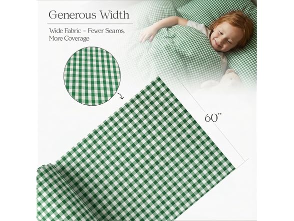 1/8 Inch Kelly Green Gingham Fabric by The Yard