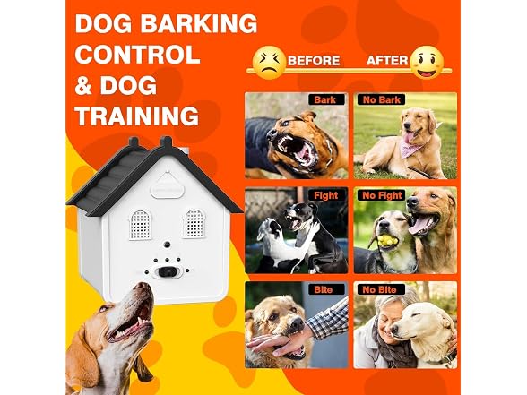 Anti Barking Device, 2 in 1 Ultrasonic Dog B