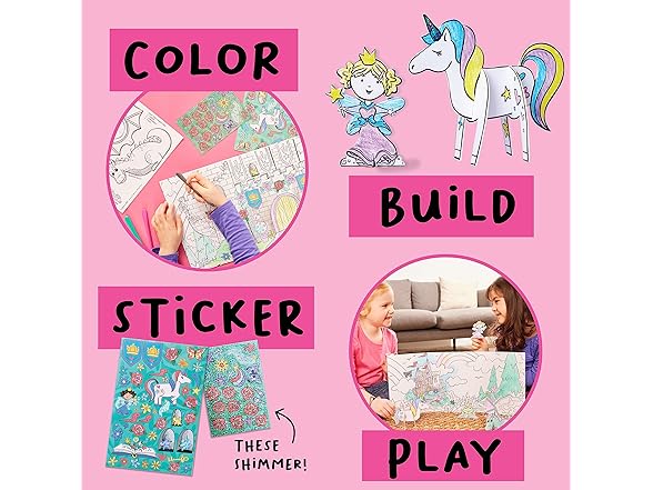 Creativity for Kids Wonder Worlds 3D Coloring Book