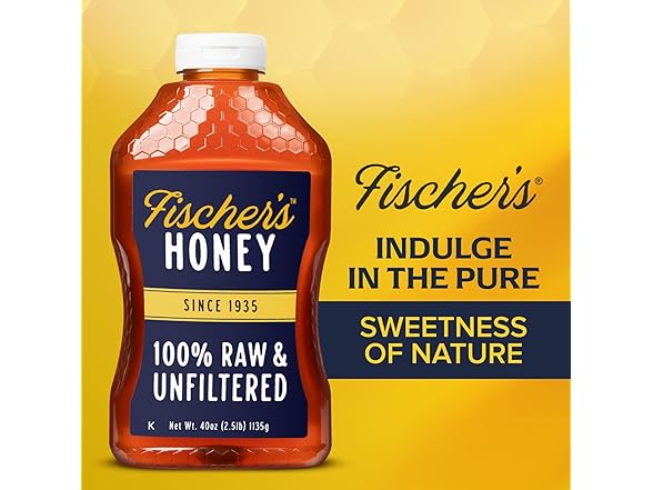 Raw Honey 40 oz – Fischer's 100% Pure Unfiltered