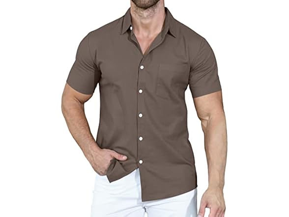 YTD Men's Western Casual Shirt Button Up