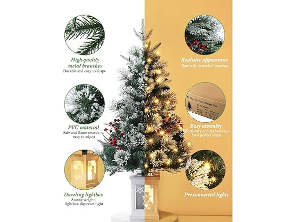 KISIQI 2 3FT Artificial Christmas Trees