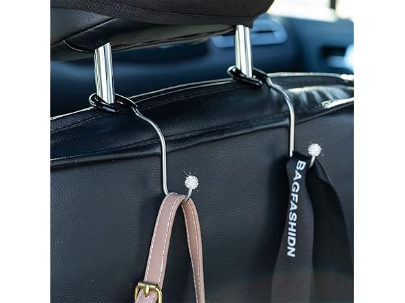 iHMeiju Bling Car Auo Hooks, 2pcs Bling Car Hang