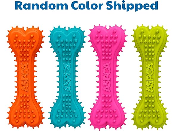 ASPCA 2-Pack Spiky TPR Puppy Teether Bones