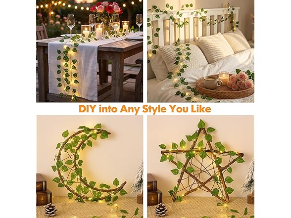 Lakumu W0288 Pothos String Lights 33FT