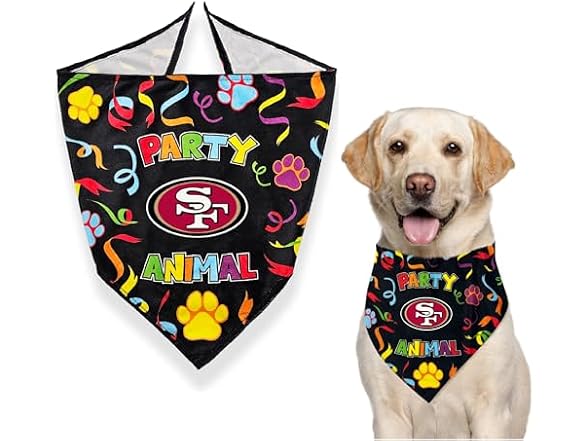 NFL San Francisco 49ers Pet Birthday Bandana