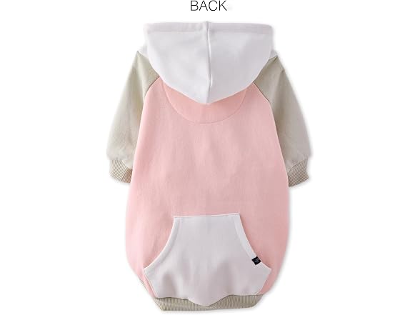 Pet Passion Rocky II Dog Hoodie, Pink Color Block, XXS