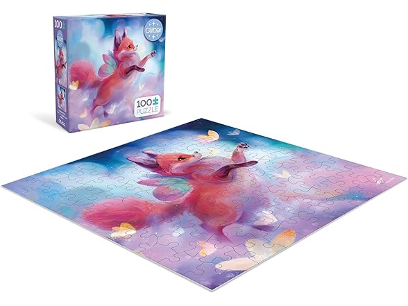 Ceaco  - Glitter - Butterfox - 100 Piece Jigsaw Puzzle