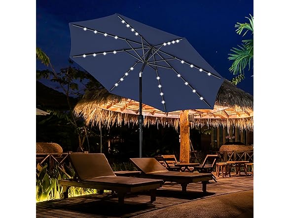 YSSOA 9ft/10ft Outdoor Market Patio Umbrella