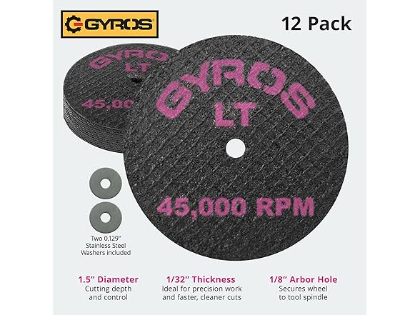 GYROS 1.5 Resin Cut-Off Wheels for Rotary Tools