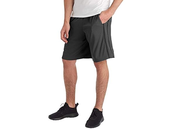 C9 Men's Grey Railroad Mesh Shorts (S)