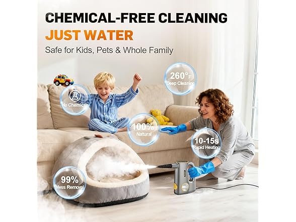 Handheld Pressurized Steam Cleaner