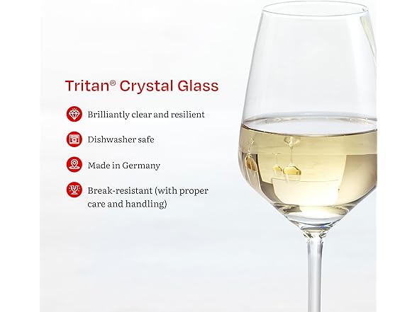 Eater x Zwiesel Fortessa Host Crystal Glasses, 12oz Set of 8