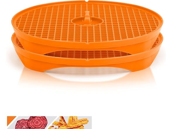 Borner by Reston Lloyd 2pc Crispymaker, Microwave Chip Maker, Orange