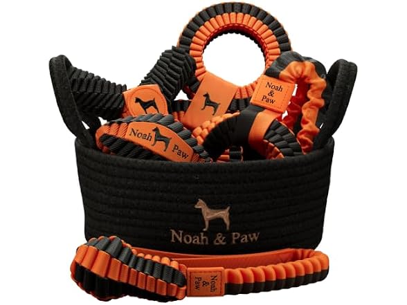 NOAH & PAW STCH-BLK-COL Noah & Paw Luxury Dog Toy Gift