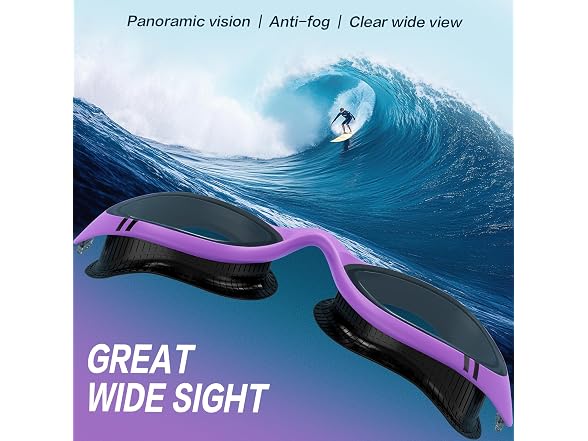 VegoVia Purple/Black Adult Swim Goggles