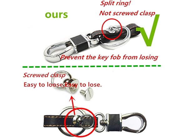 Leather Key Fob Cover Compatible - Hyundai Models