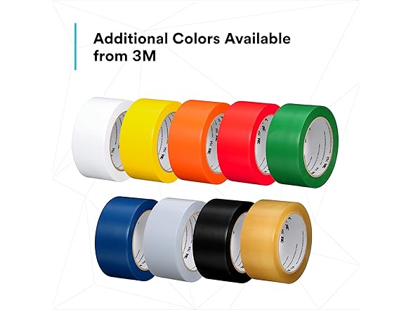 3M Vinyl Tape 764, 3 in x 36 yd, Red