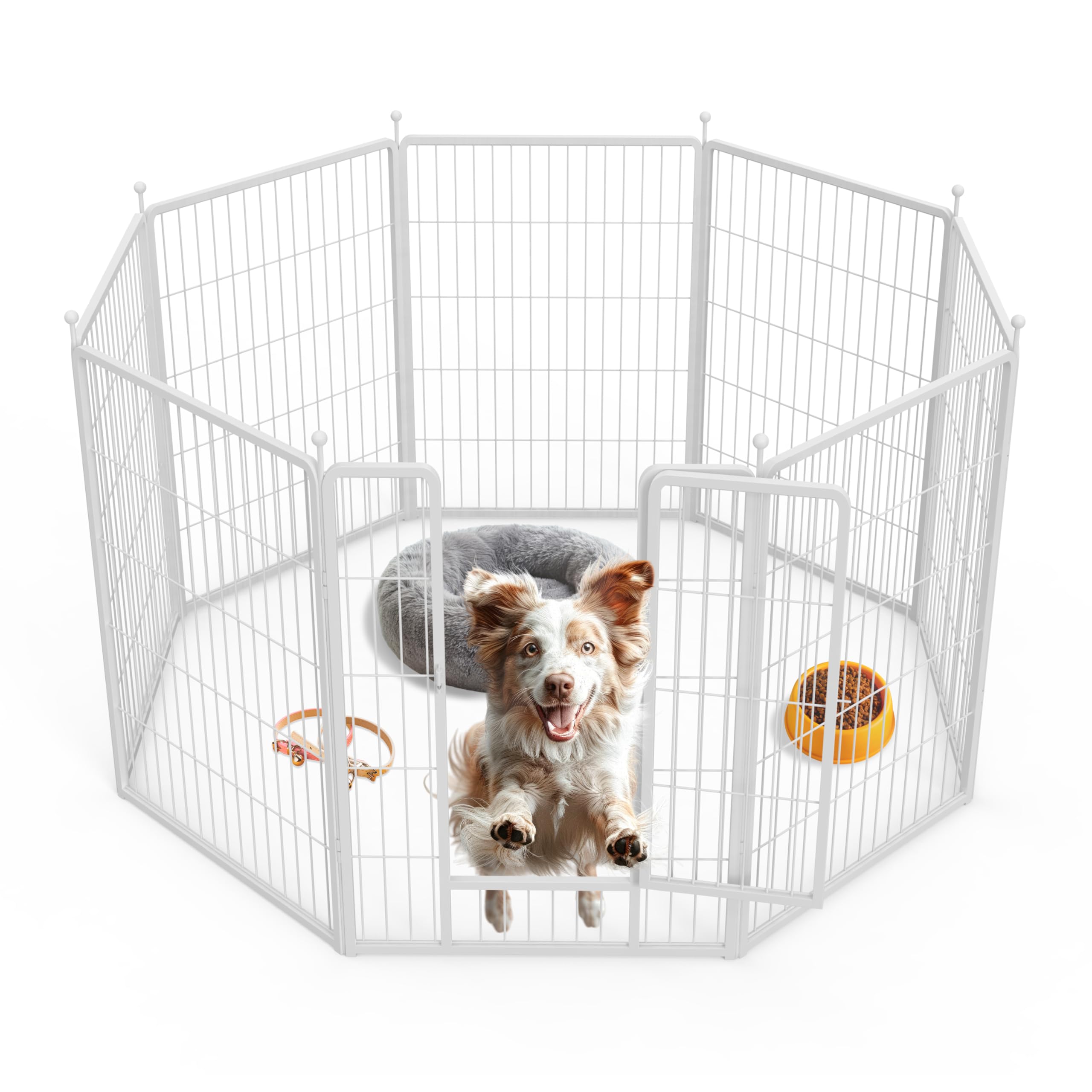 Simple Deluxe Dog Playpen Indoor Outdoor, 24" H, 8 Panels - Gallery 21