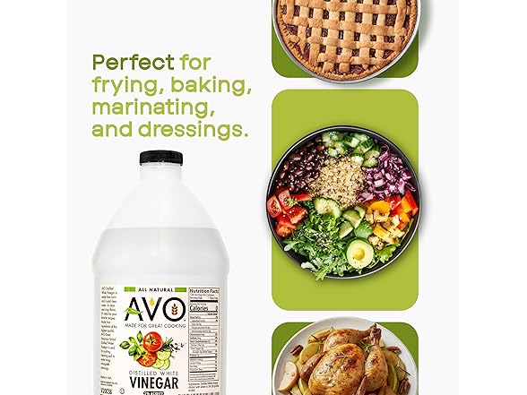 AVO Distilled White Vinegar 1 Gallon (128 oz)