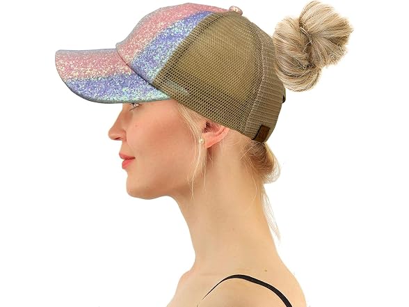 C.C (OS) Ponytail Criss Cross Messy Buns Unicorn