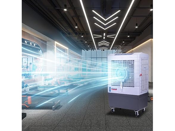 Hexago 5000 CFM Evaporative Air Cooler with Mist
