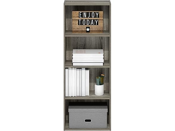 Furinno Luder Bookcase, 4-Tier