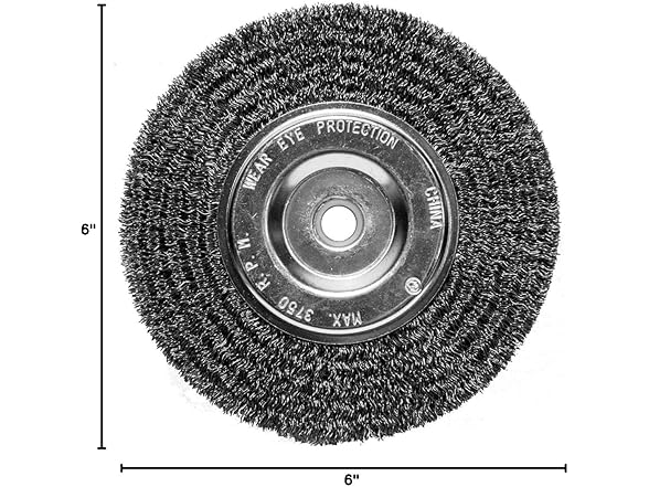 Century 76861 6" Course Bench Grinder Wire Wheel